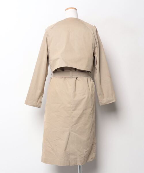 「fig Ｌondon」 ノーカラーコート FREE ベージュ レディース_画像2