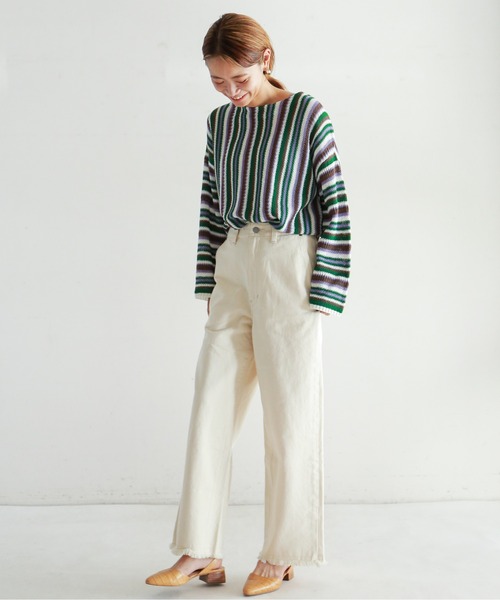 「NOMBRE IMPAIR」 長袖ニット FREE ネイビー レディース_画像9