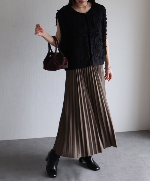 sin.ca スカート ドットラインストーン プリーツスカート : ZOZOTOWN