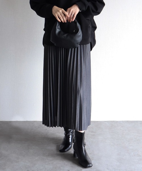 sin.ca スカート ドットラインストーン プリーツスカート : ZOZOTOWN