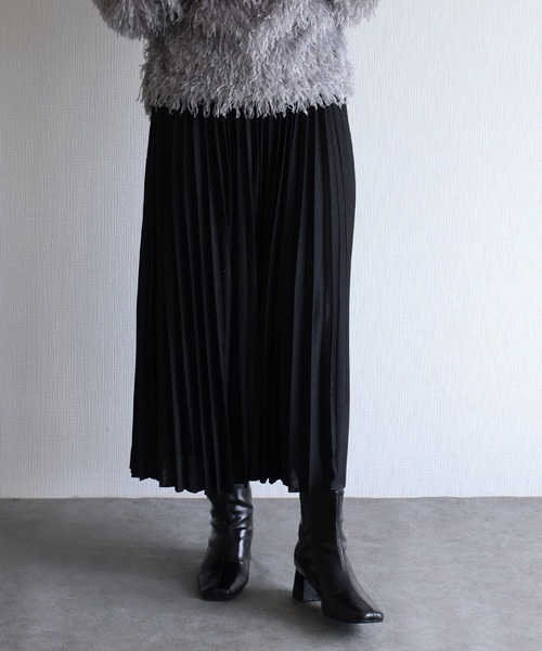 sin.ca スカート ドットラインストーン プリーツスカート : ZOZOTOWN