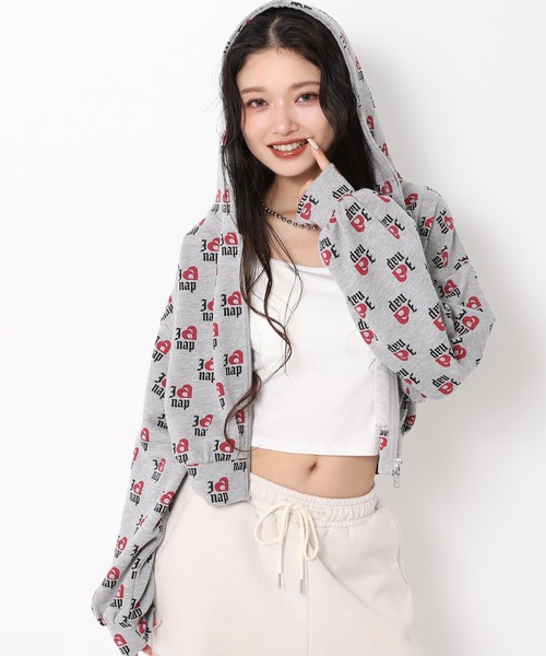 ANAP（アナップ） パーカー I LOVE anap 裏毛 ダブル ジップ