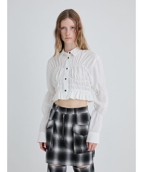 Cottonシャーリングminiトップス シーズンオフ価格 SeaRoomlynn シャーリング miniトップス - メルカリ