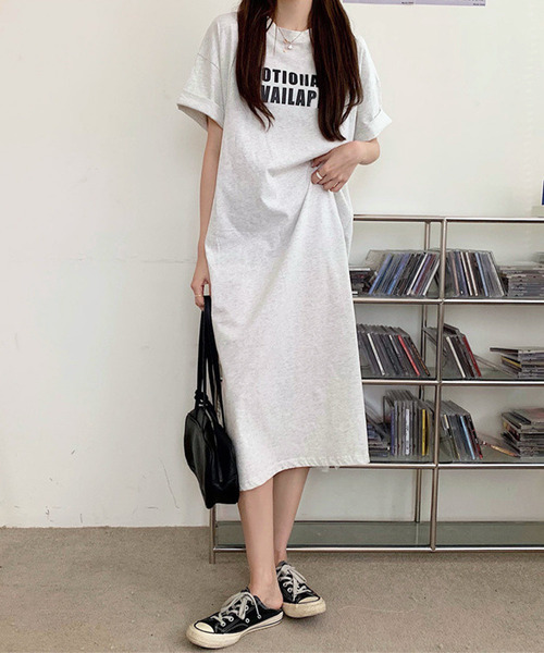 「Amulet」 半袖ワンピース L グリーン レディース_画像2