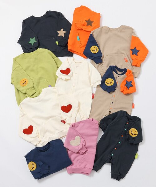 BREEZE（ブリーズ） ベビー服 ロンパース 「リンク」イロイロパッチ