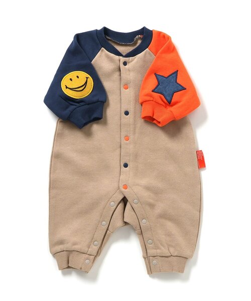 BREEZE（ブリーズ） ベビー服 ロンパース 「リンク」イロイロパッチ