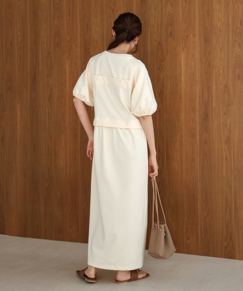 「Bab」 半袖ワンピース M チャコールグレー レディース_画像7