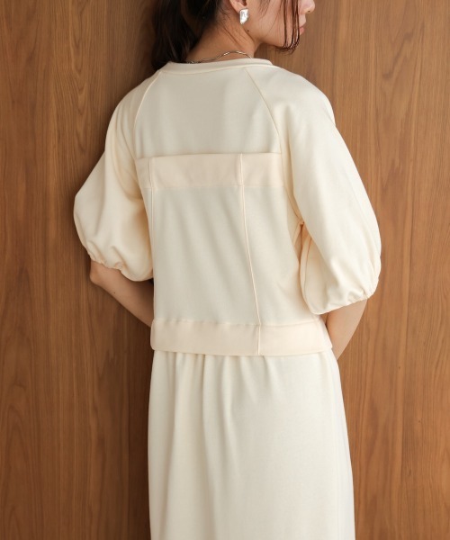 「Bab」 半袖ワンピース M チャコールグレー レディース_画像8