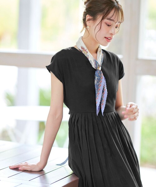 「Tiaclasse」 半袖ワンピース L サックスブルー レディース_画像5