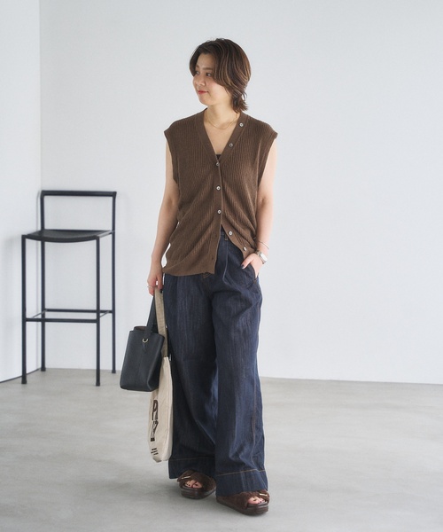 「LE TALON」 フラットサンダル LARGE レモンイエロー レディース_画像2
