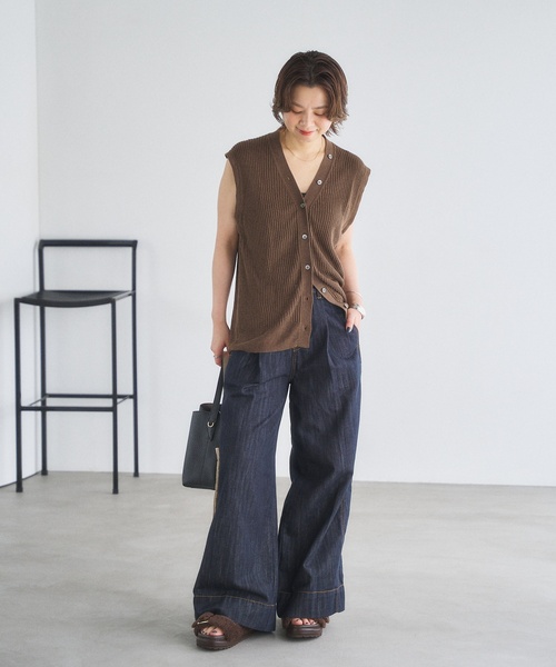 「LE TALON」 フラットサンダル LARGE レモンイエロー レディース_画像3
