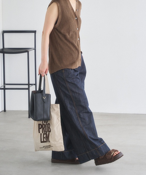 「LE TALON」 フラットサンダル LARGE レモンイエロー レディース_画像4