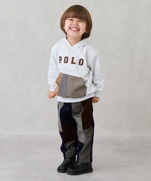 petit main パンツ パッチワークパンツ キッズ 子供服 男の子