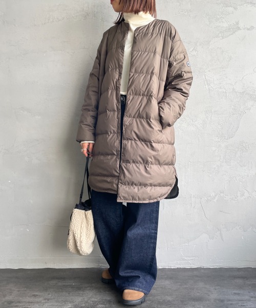 orcival オーシバル　ダウン ORCIVAL/オーシバル】ラウンドネック ライトダウンコート – BASIC AND