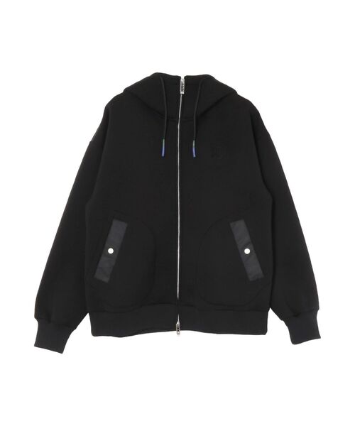 UN3D.（アンスリード） パーカー FABRIC MIX WZIP HOODIE / バイカラー