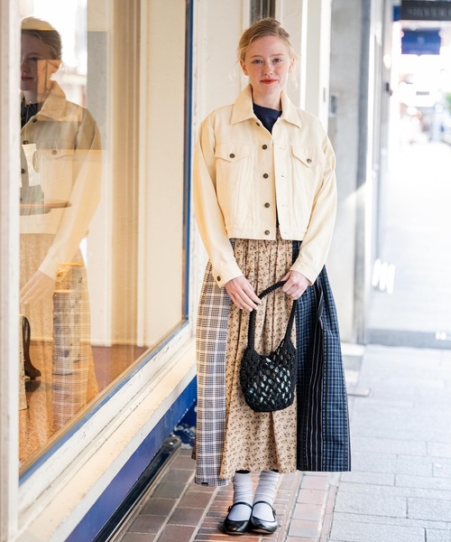 MILKFED.（ミルクフェド） ロング スカート PATCHED LONG SKIRT