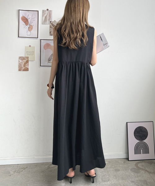 「Futier land」 ノースリーブワンピース FREE ネイビー レディース_画像5