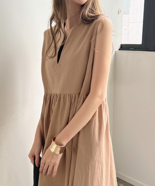 「Futier land」 ノースリーブワンピース FREE ネイビー レディース_画像8