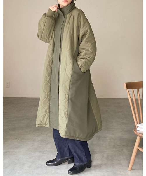 She's Closet ダウンコート ダウンジャケット 中綿ロング丈Aライン