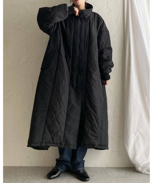 She's Closet ダウンコート ダウンジャケット 中綿ロング丈Aライン