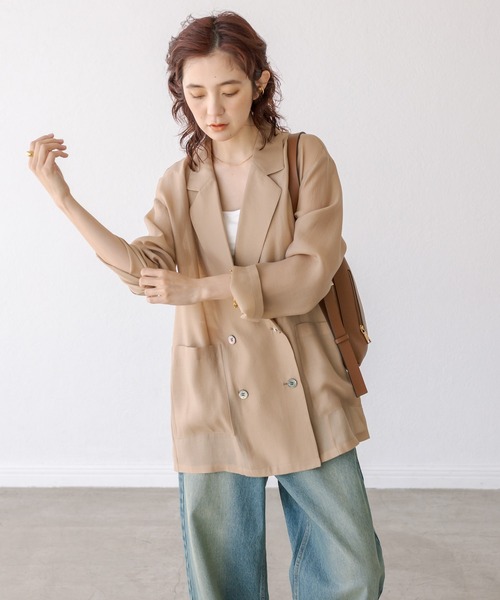 リヴドロワ　リバーテーラードジャコット 軽い着心地】リバーテーラードジャコット | RIVE DROITE(リヴドロワ