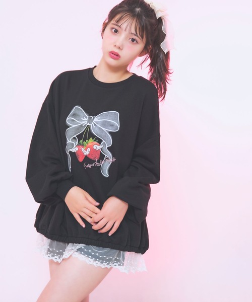 repipi armario（レピピアルマリオ） tシャツ 「ニコラコラボ」レース