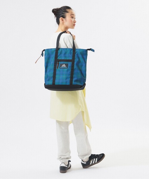 トートバッグ 「別注」GREGORY / VINTAGE SIMPLE TOTE CHECK  「A4サイズ収納 / PC収納可」 レディースの画像