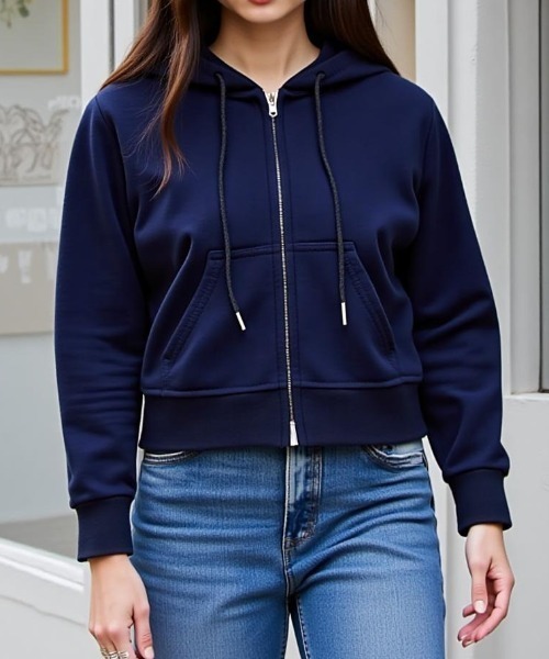cammie パーカー ベーシックショートパーカー レディース : ZOZOTOWN