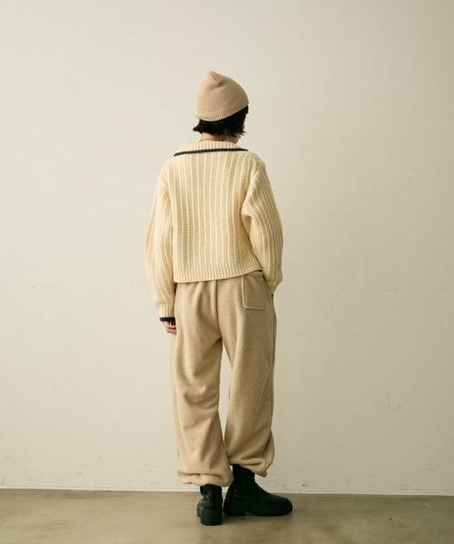 full/fill. カーディガン bicolor zip knit cardigan / バイカラー