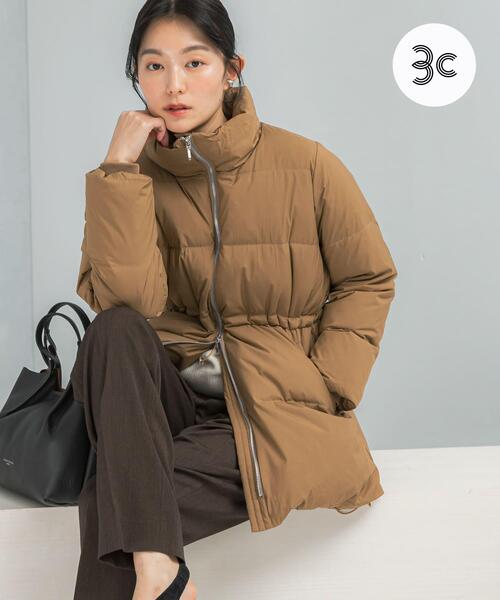 ダウンコート ダウンジャケット LIMONTA撥水ミドルダウンコート