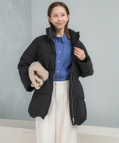 ダウンコート ダウンジャケット LIMONTA撥水ミドルダウンコート