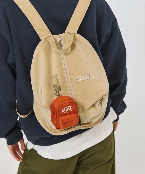 emis デイバック リュック CORDUROY CONVERTIBLE BACKPACK レディース
