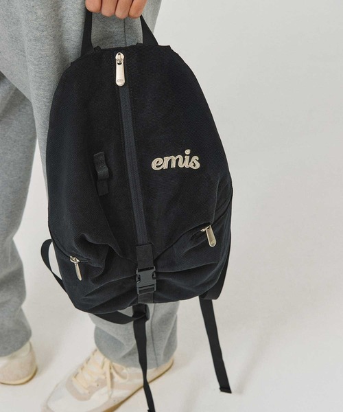 emis デイバック リュック CORDUROY CONVERTIBLE BACKPACK レディース