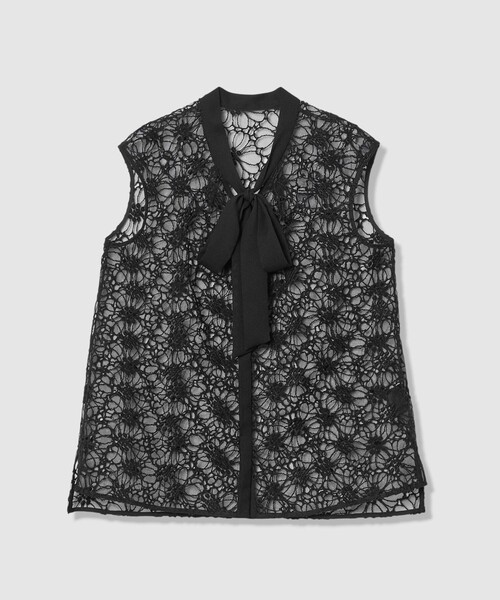 【最終値下】アナイ　花柄ブラウス ANAYI（アナイ） ブラウス シャツ フラワー刺繍ボウタイブラウス