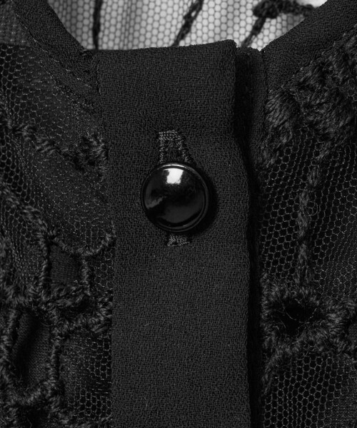 ANAYI（アナイ） ブラウス シャツ フラワー刺繍ボウタイブラウス