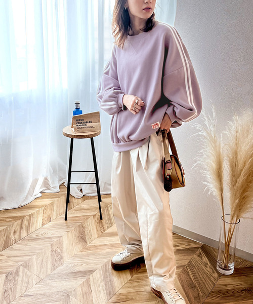 [Java] тренировочный cut and sewn SMALL лиловый женский 