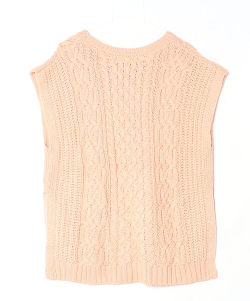 [andme] вязаный лучший M salmon Pink Lady -s