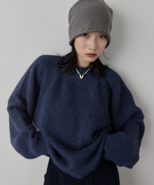 HANNE ニット セーター モヘアライクニットプルオーバー レディース