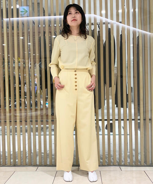 「BACCA」 パンツ 34 イエロー レディース_画像4