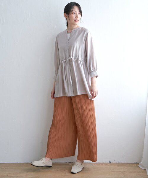 「ikka」 7分袖ブラウス M ブルー レディース_画像5