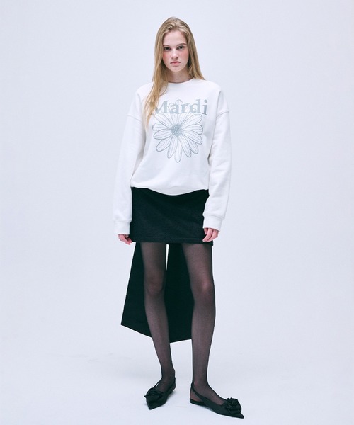 「Mardi Mercredi」 スウェットカットソー FREE ヘザーグレー レディース_画像2