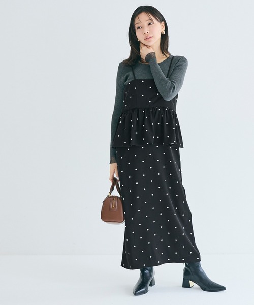 coca（コカ） ワンピース ドットペプラムワンピース : ZOZOTOWN Yahoo