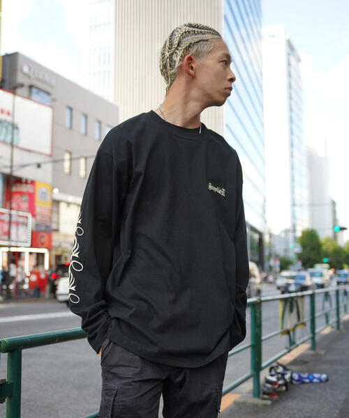「SUPPLIER」 長袖Tシャツ M ブラック メンズ_画像4