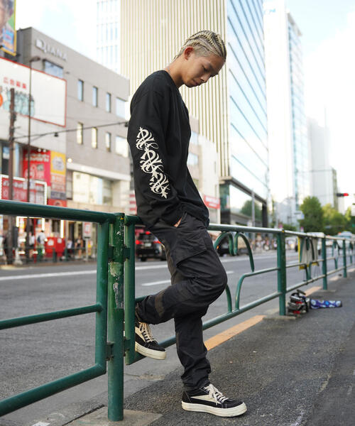 「SUPPLIER」 長袖Tシャツ M ブラック メンズ_画像5