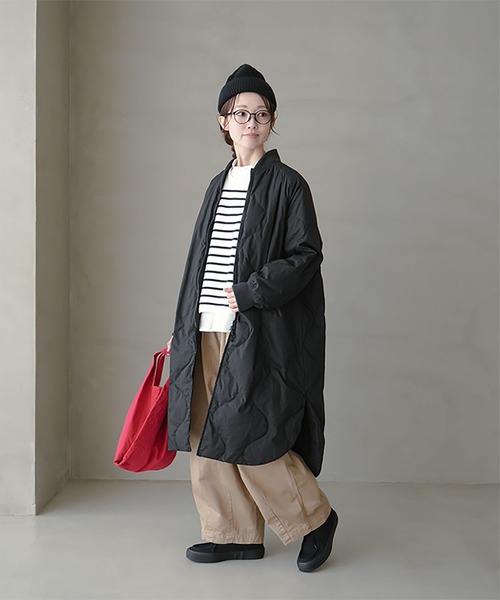 woodyhouse solamonat poche ダウンキルトコート　黒 solamonat poche（ソラモナポッシェ） ダウンコート ダウンジャケット