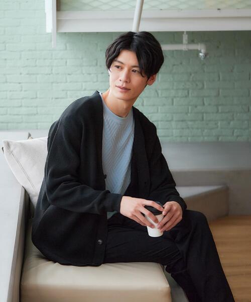 THE SHOP TK カーディガン 「季節の変わり目に最適」ニット