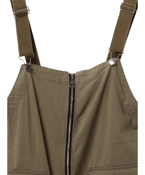 「Editt by YECCA VECCA」 サロペットスカート FREE カーキ レディース_画像7