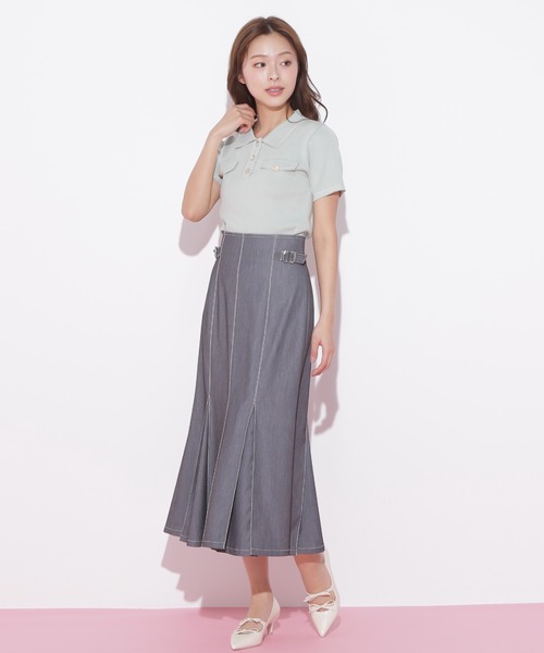 「JILL by JILL STUART」 半袖ニット FREE ホワイト レディース_画像4