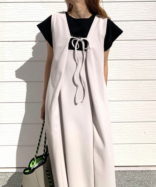 「Q」 サロペットスカート MEDIUM アイボリー レディース_画像7