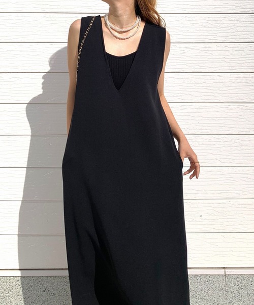 「Q」 サロペットスカート MEDIUM アイボリー レディース_画像9